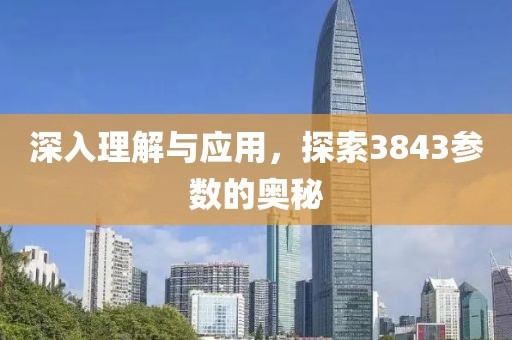 深入理解与应用，探索3843参数的奥秘