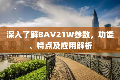 深入了解BAV21W参数，功能、特点及应用解析