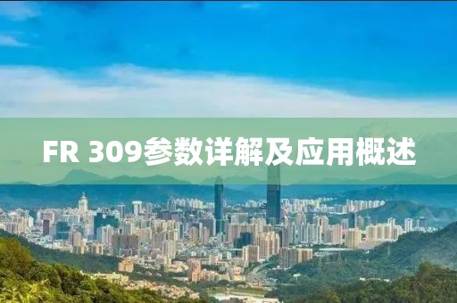 FR 309参数详解及应用概述