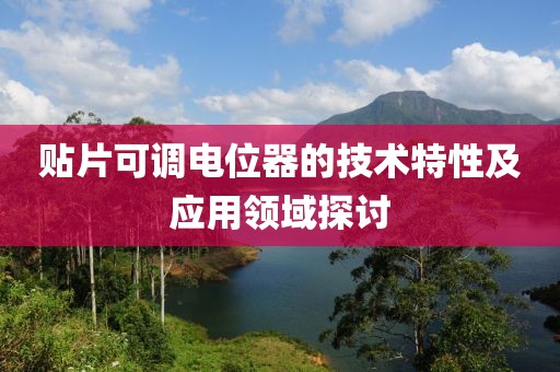贴片可调电位器的技术特性及应用领域探讨