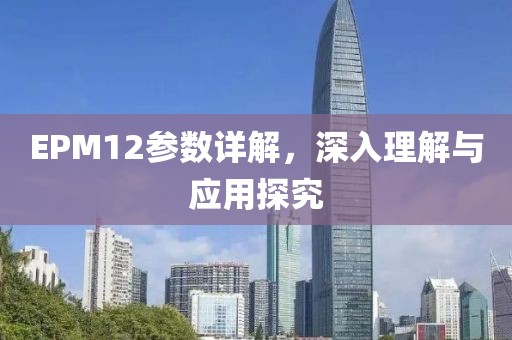EPM12参数详解，深入理解与应用探究