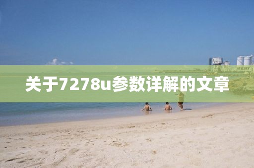 关于7278u参数详解的文章