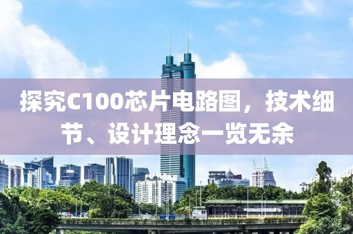 探究C100芯片电路图，技术细节、设计理念一览无余