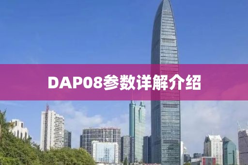 DAP08参数详解介绍