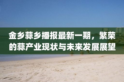 金乡蒜乡播报最新一期，繁荣的蒜产业现状与未来发展展望