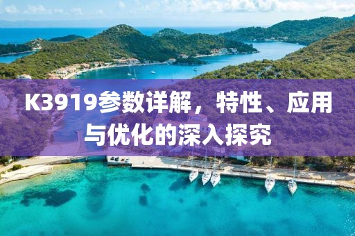 K3919参数详解，特性、应用与优化的深入探究