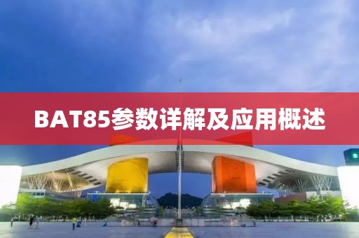 BAT85参数详解及应用概述