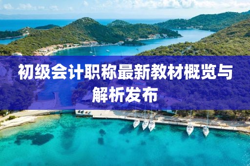 初级会计职称最新教材概览与解析发布
