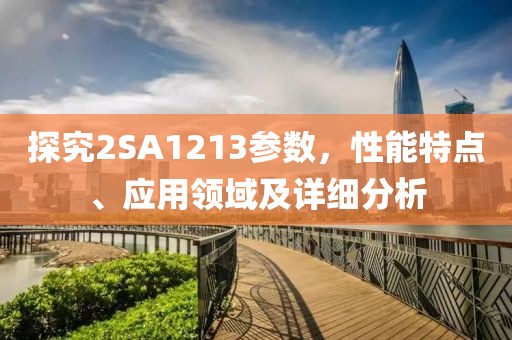 探究2SA1213参数，性能特点、应用领域及详细分析