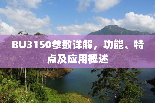 BU3150参数详解，功能、特点及应用概述