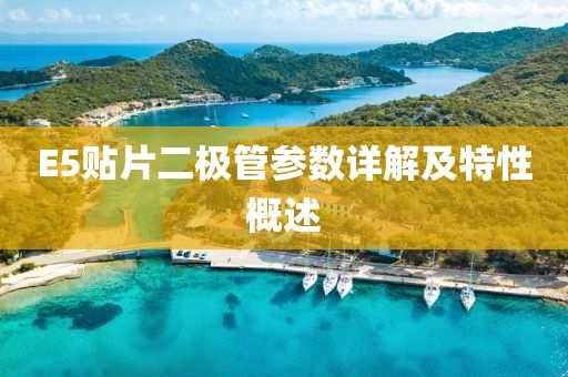 E5贴片二极管参数详解及特性概述