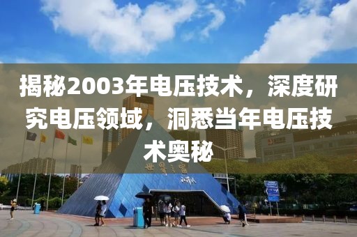 揭秘2003年电压技术，深度研究电压领域，洞悉当年电压技术奥秘