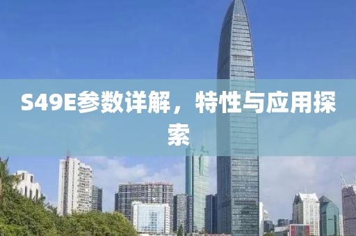S49E参数详解，特性与应用探索