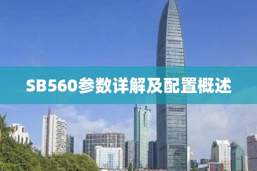 SB560参数详解及配置概述