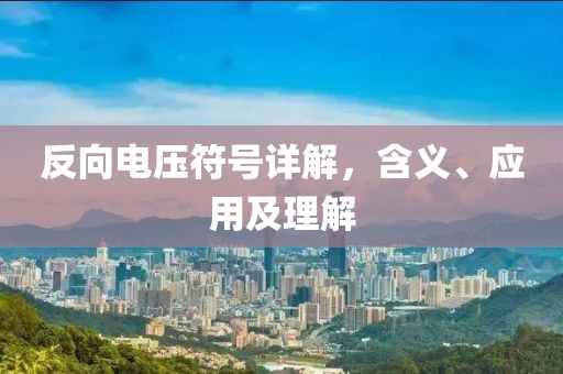 反向电压符号详解，含义、应用及理解