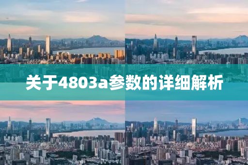 关于4803a参数的详细解析