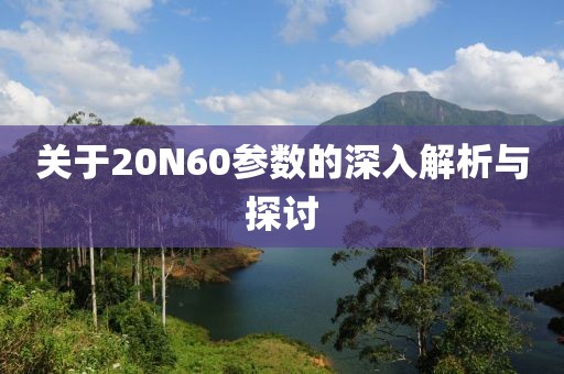 关于20N60参数的深入解析与探讨