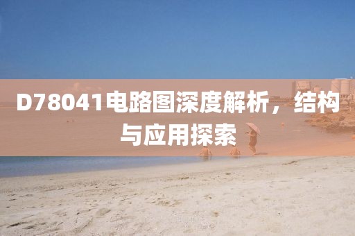 D78041电路图深度解析，结构与应用探索
