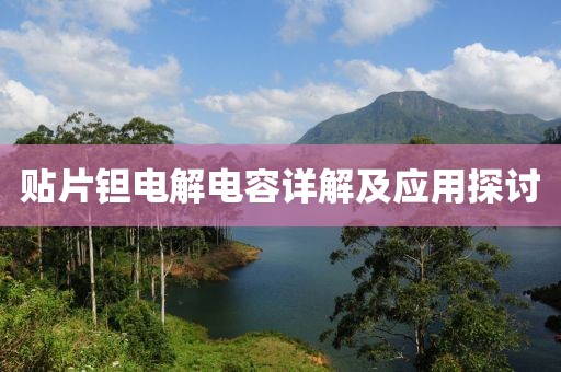 贴片钽电解电容详解及应用探讨
