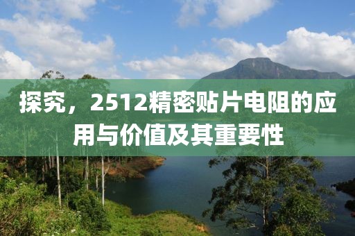 探究，2512精密贴片电阻的应用与价值及其重要性