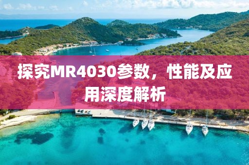 探究MR4030参数，性能及应用深度解析