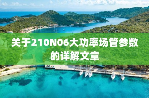 关于210N06大功率场管参数的详解文章