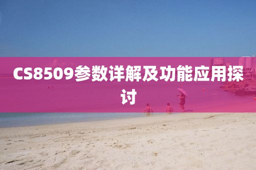 CS8509参数详解及功能应用探讨