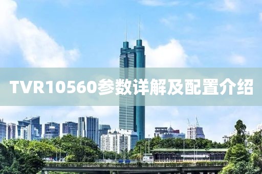 TVR10560参数详解及配置介绍