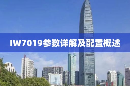 IW7019参数详解及配置概述