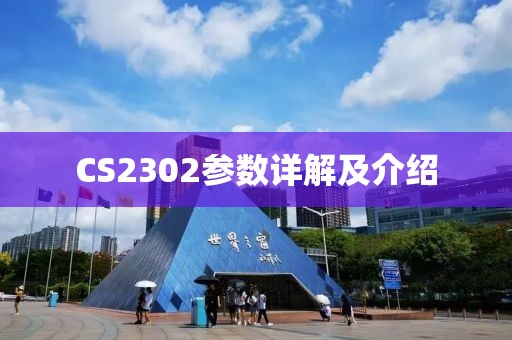 CS2302参数详解及介绍
