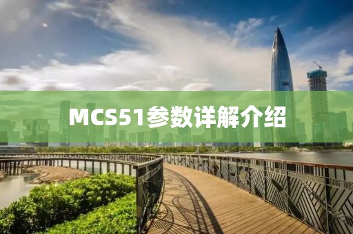 MCS51参数详解介绍
