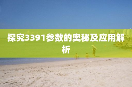 探究3391参数的奥秘及应用解析