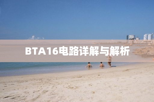 BTA16电路详解与解析