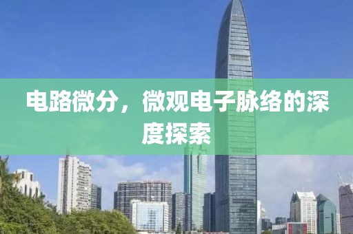 电路微分，微观电子脉络的深度探索