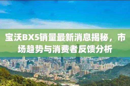 宝沃BX5销量最新消息揭秘，市场趋势与消费者反馈分析