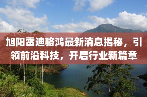 旭阳雷迪骆鸿最新消息揭秘，引领前沿科技，开启行业新篇章