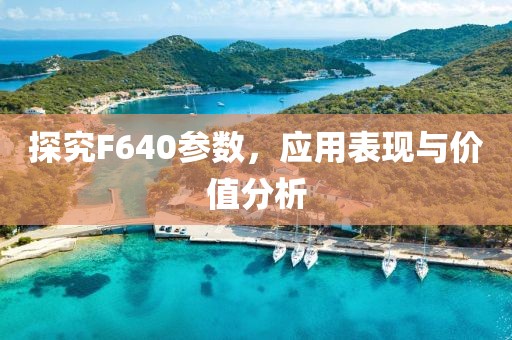 探究F640参数，应用表现与价值分析