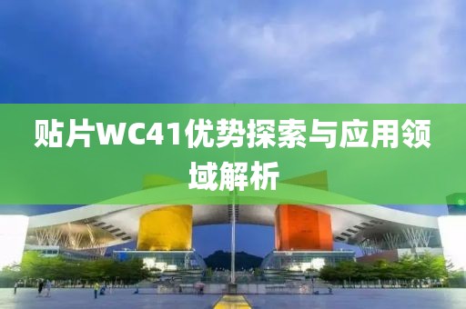 贴片WC41优势探索与应用领域解析