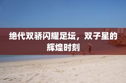 绝代双骄闪耀足坛,双子星的辉煌时刻