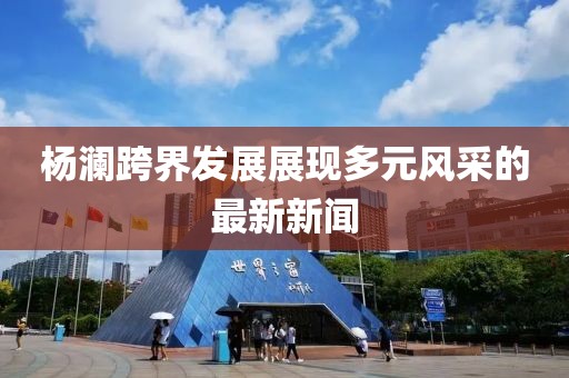 杨澜跨界发展展现多元风采的最新新闻