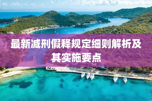 最新减刑假释规定细则解析及其实施要点